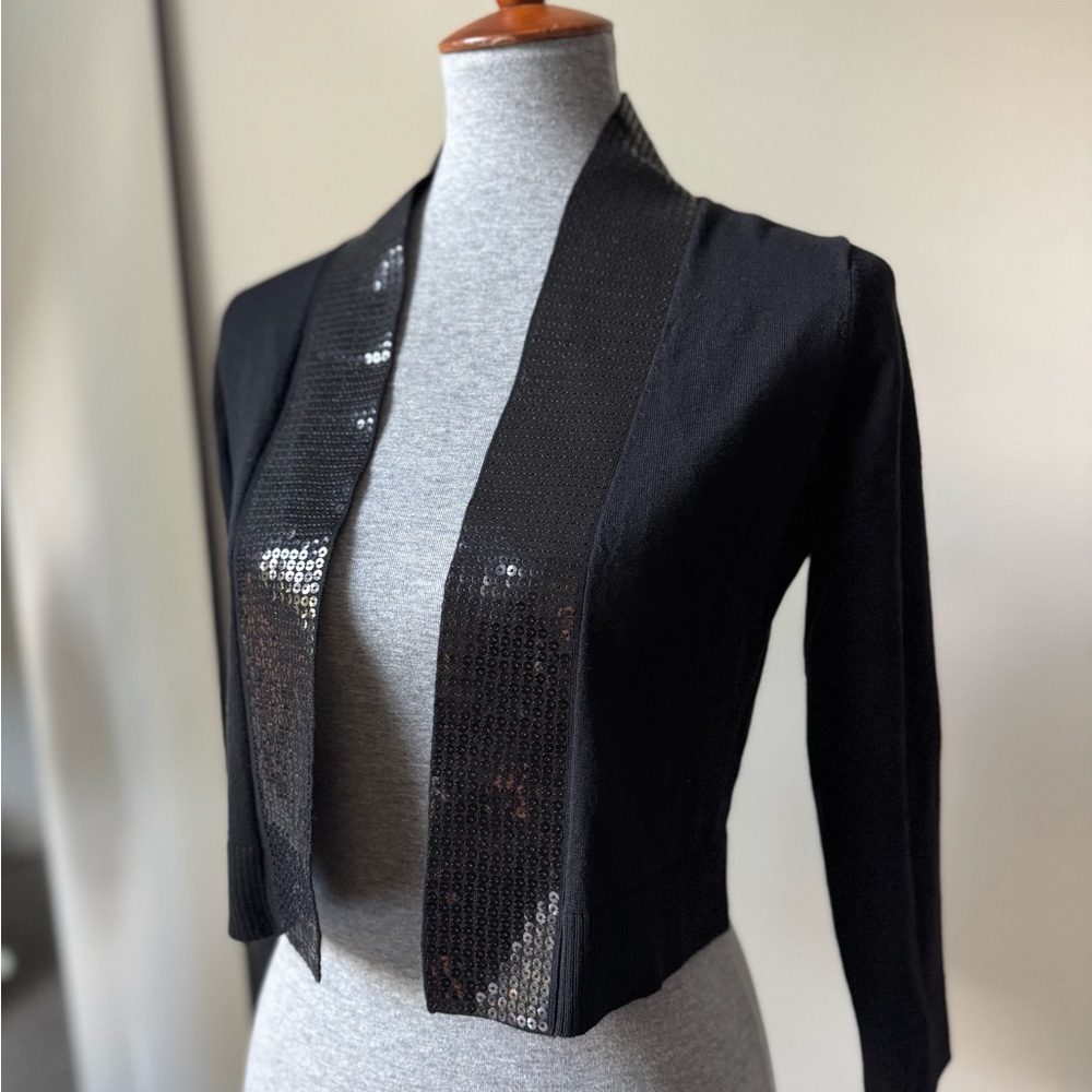 Vintage Calvin Klein Black Sequin Blazer